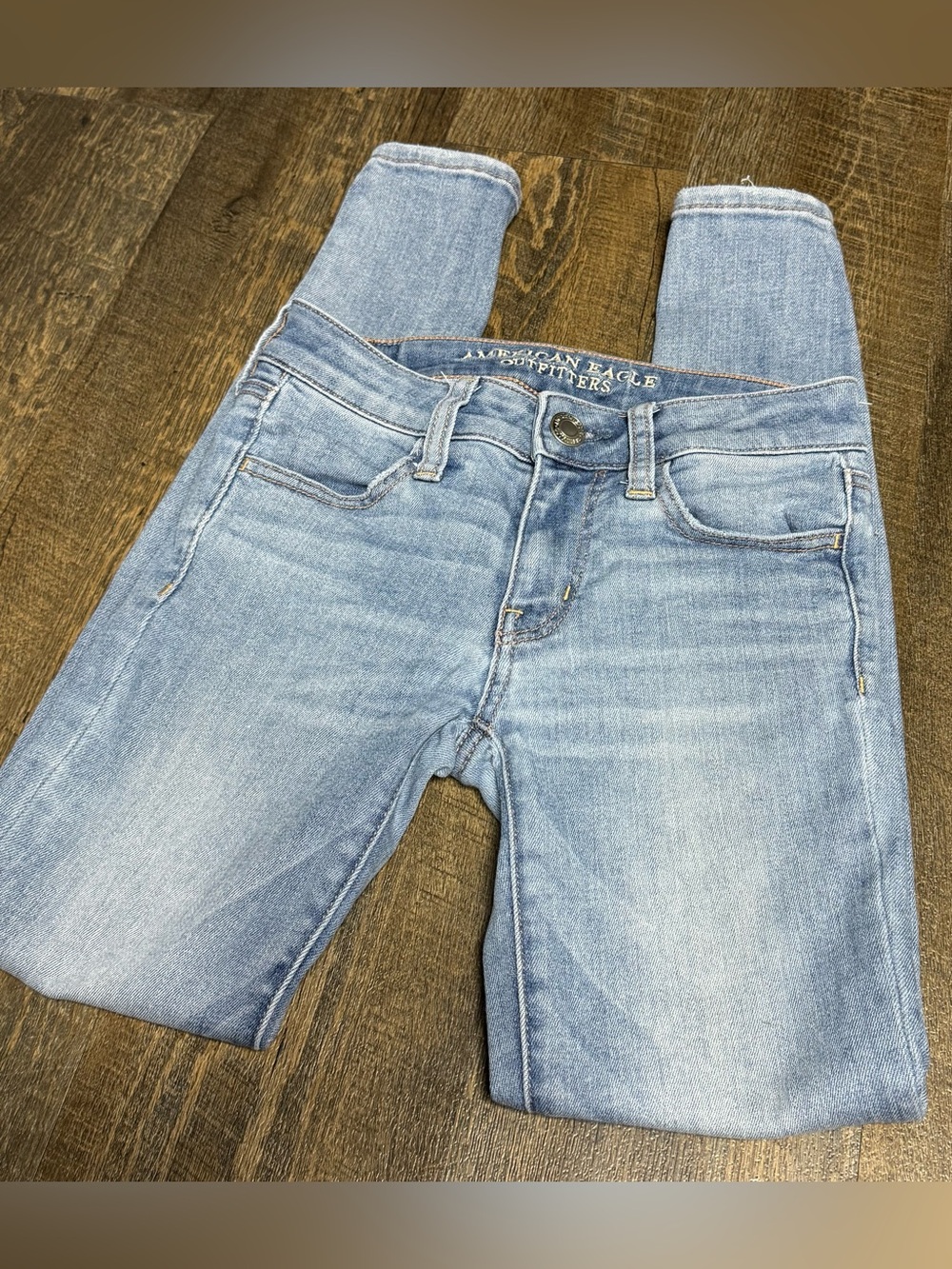American Eagle Outfitters Super Super Stretch Jegging 00 Short Jeans